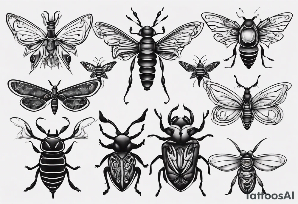Insects tattoo idea