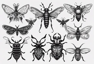 Insects tattoo idea
