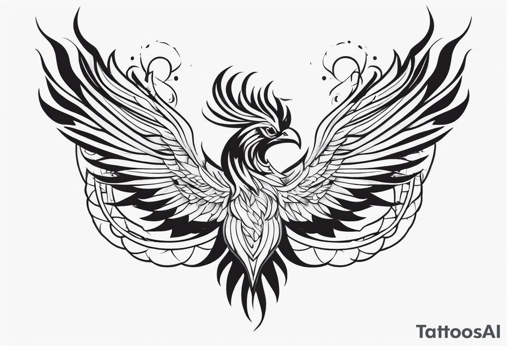 phoenix not so elaborate tattoo idea