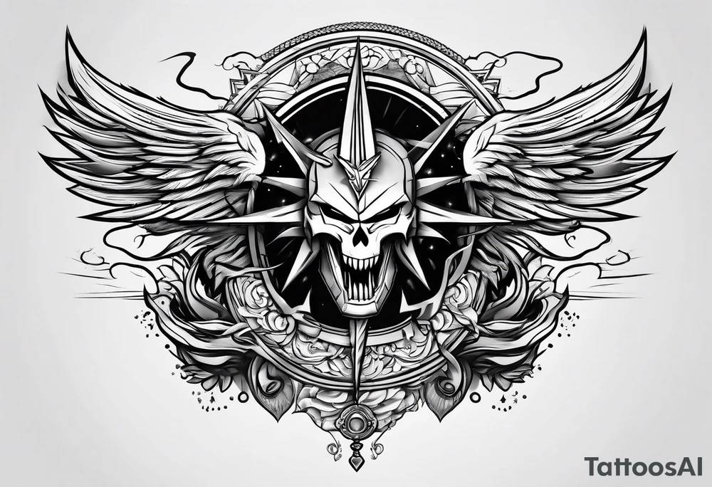 Lightning and thunder tattoo idea
