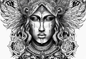 Men's tattoo. "God is inside me" tattoo idea