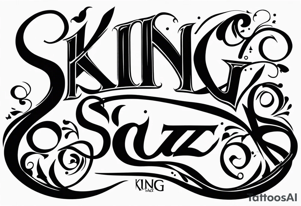 King Saez across the back tattoo idea