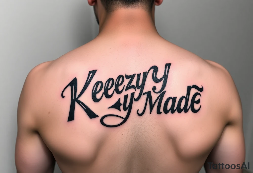 Griffiti bubble lettering (KeezY MadE) tattoo idea