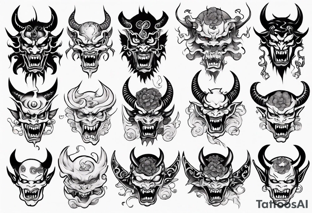 Demon tattoo idea