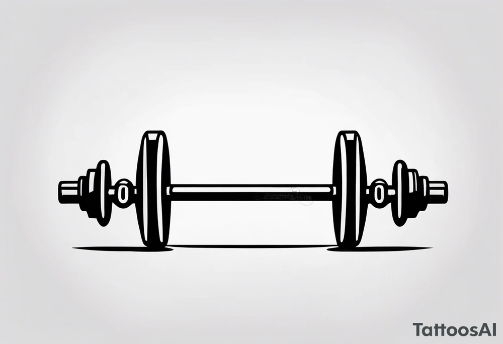 A barbell tattoo idea