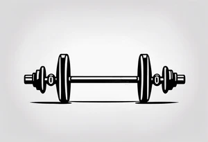 A barbell tattoo idea