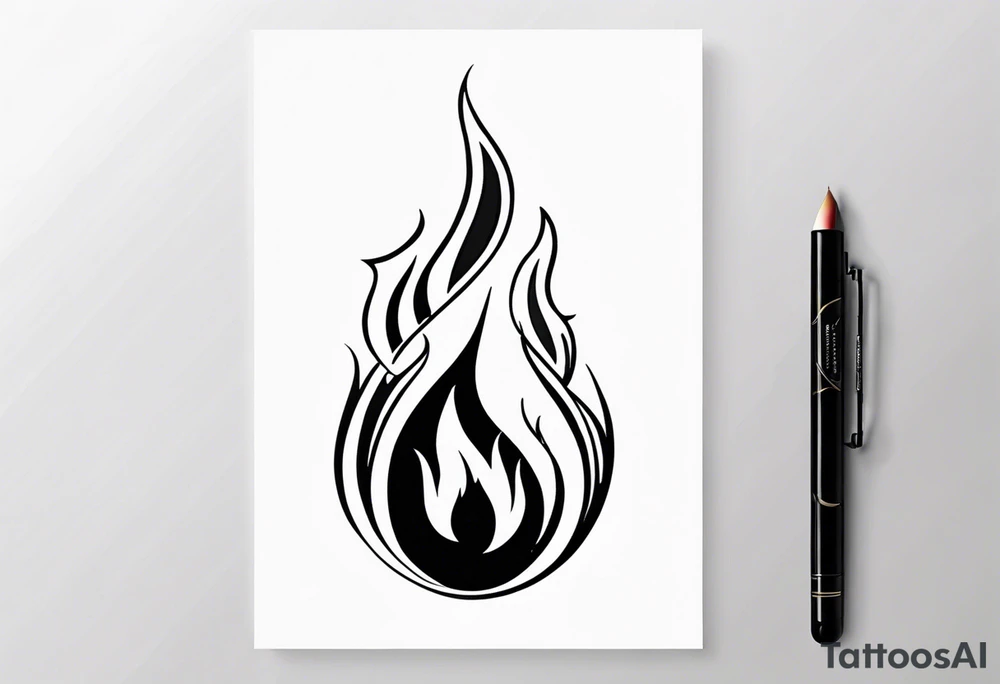 Fire tattoo idea
