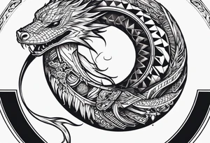 dead ouroboros tattoo idea