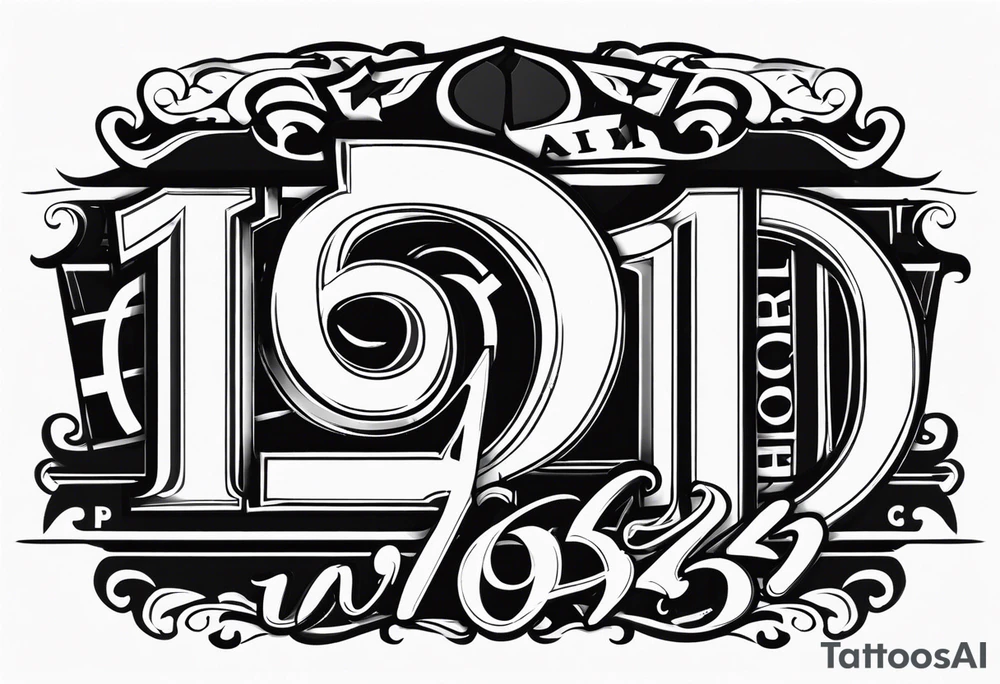 Matthew 5:9 verse with police number 1943 tattoo idea