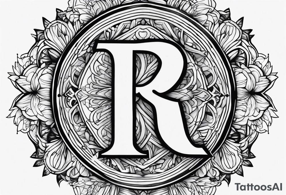 R G initial tattoo idea
