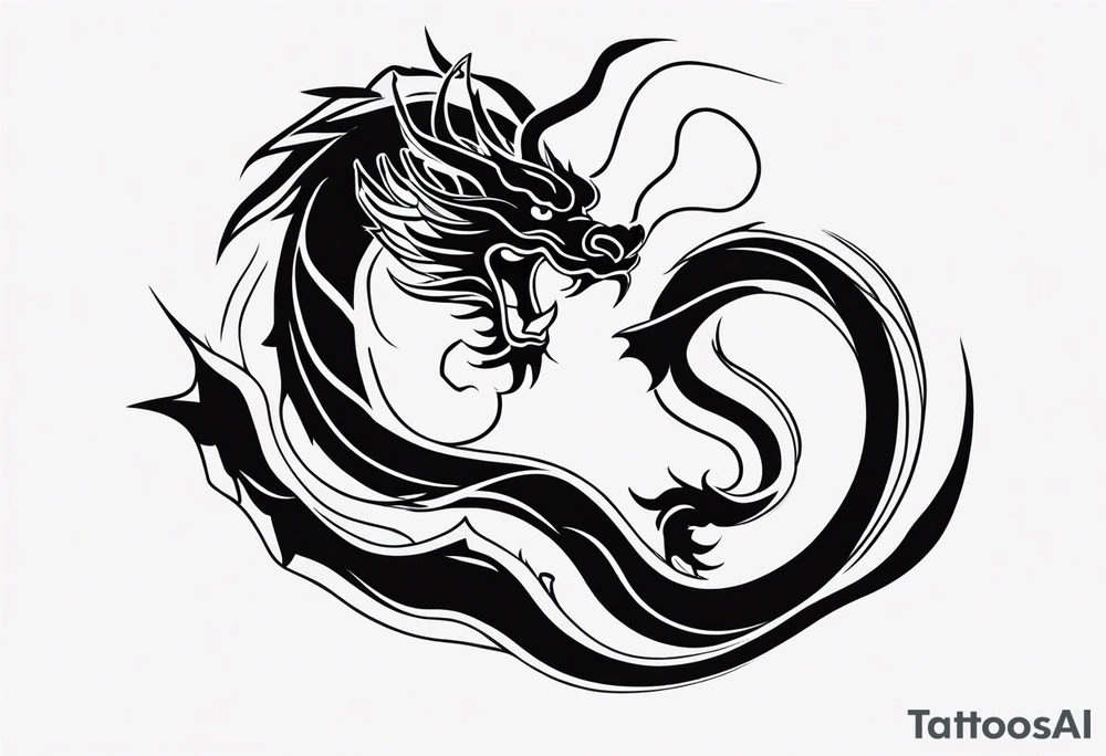 Chinese dragon tattoo idea