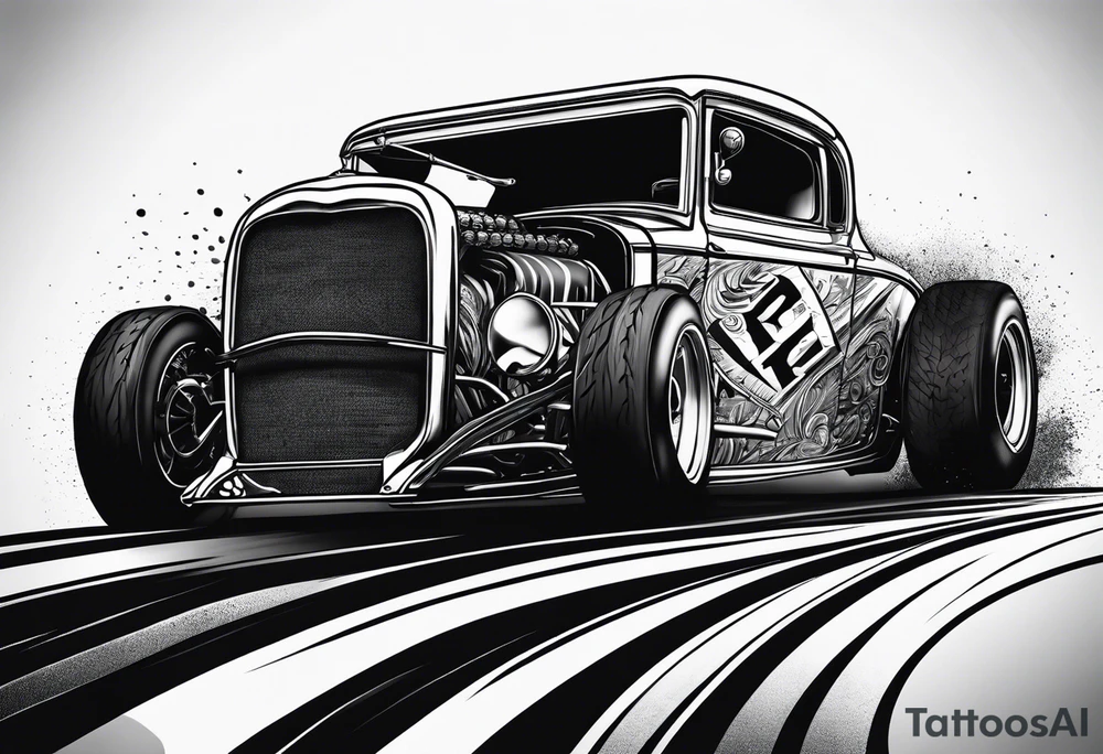 Dirt race car tattoo idea