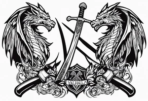 Valhalla  warrior soldier  Sword axe
 Dragon tattoo idea