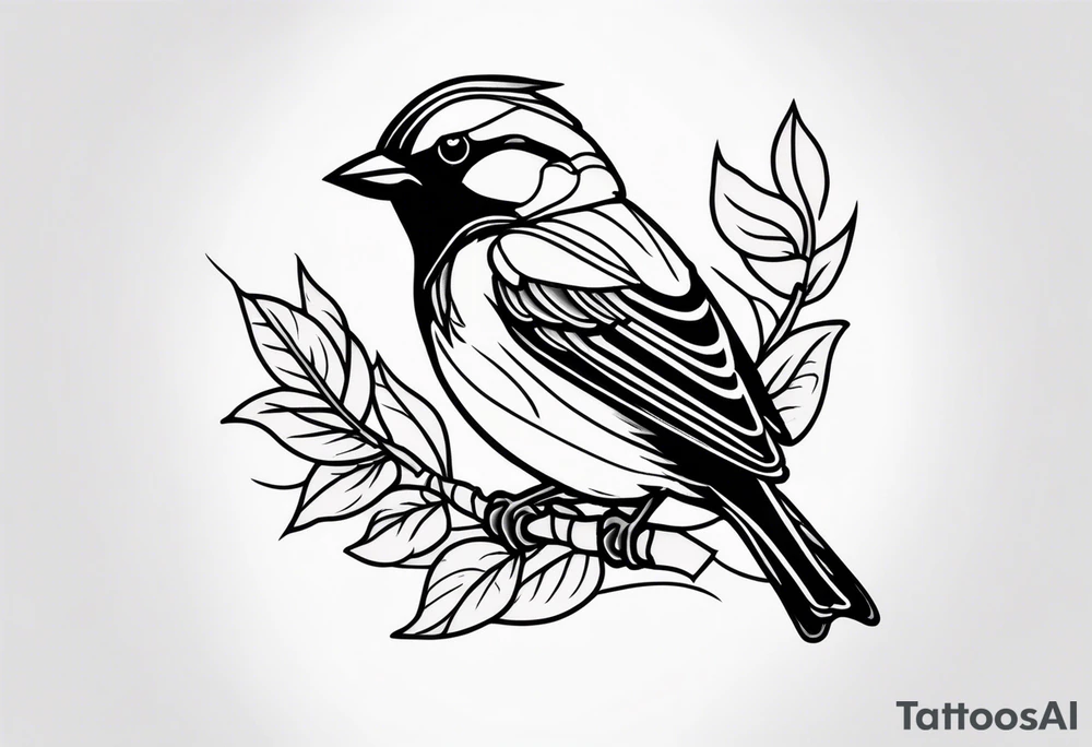 Sparrow tattoo idea