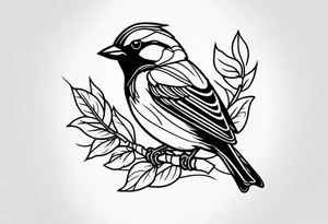 Sparrow tattoo idea