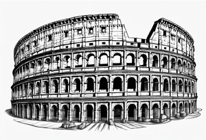 Roman colosseum tattoo idea