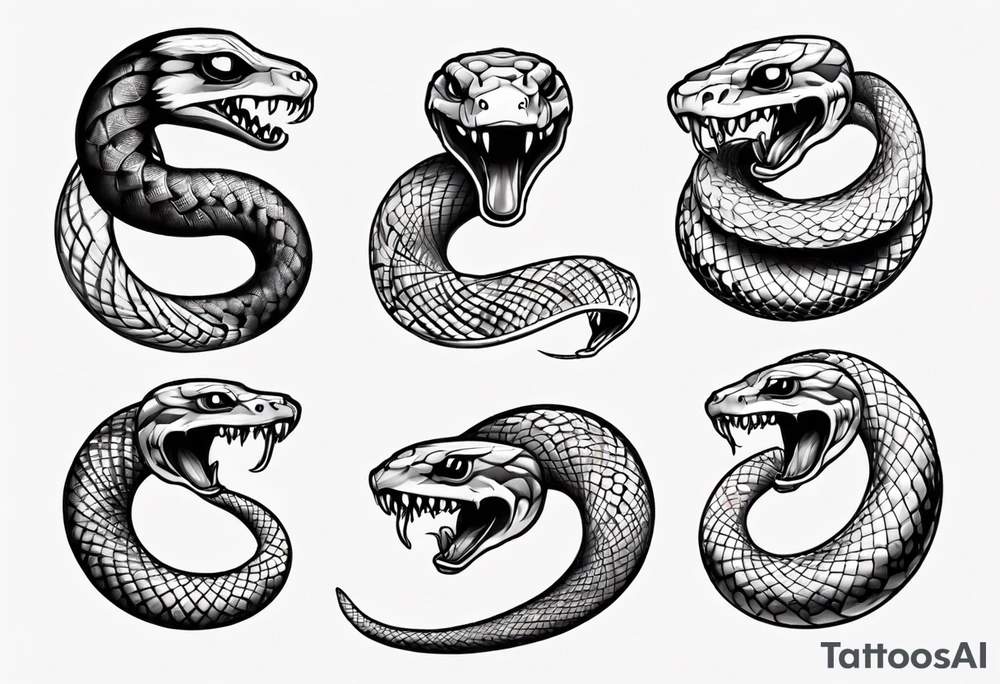 snake eating its own tail tattoo idea