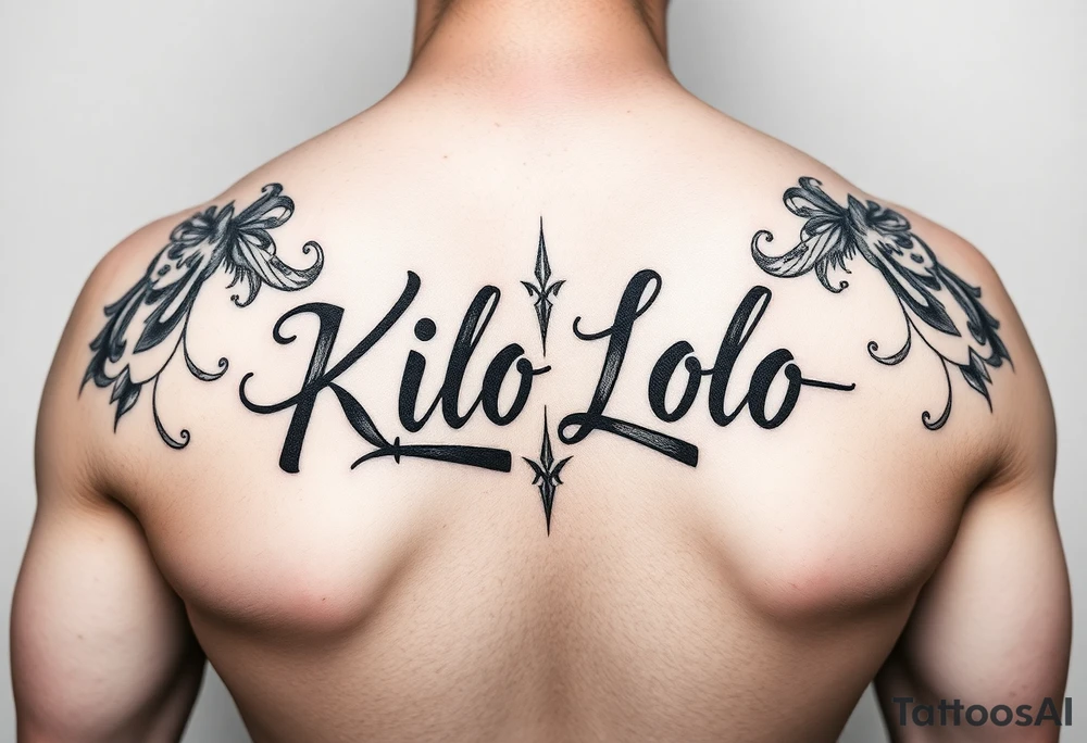 Kilo Lolo with cool font tattoo idea
