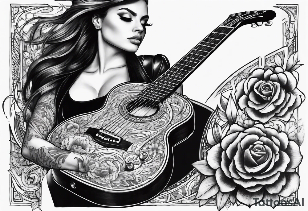Guitar Forearm tattoo idea