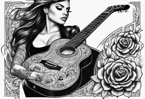 Guitar Forearm tattoo idea