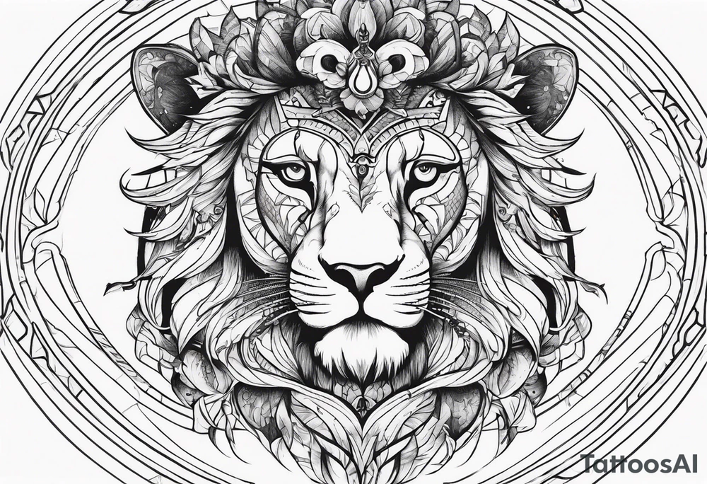 lion tamer tattoo idea