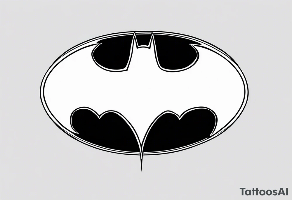 batman logo tattoo idea