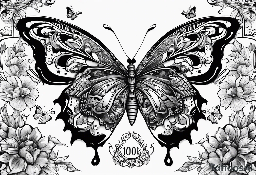 Books, music, butterfly, gamer tattoo idea