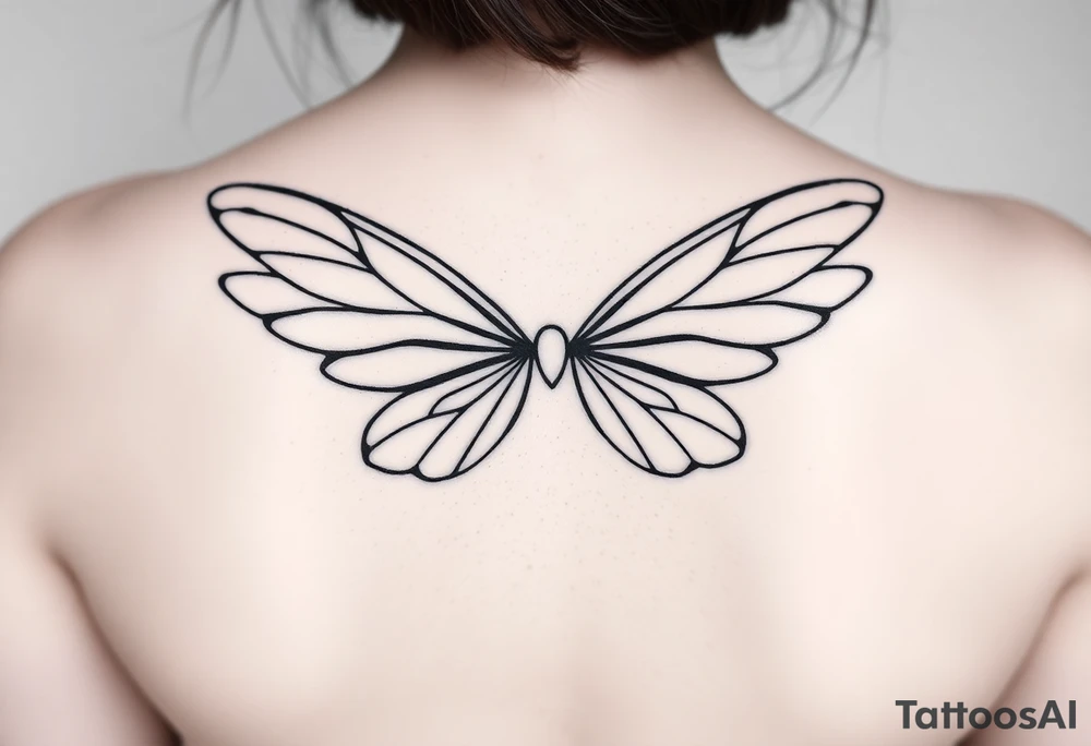 fairy wings tattoo idea