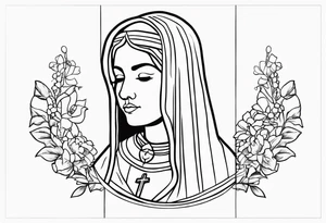 Santa Rita de Cássia tattoo idea