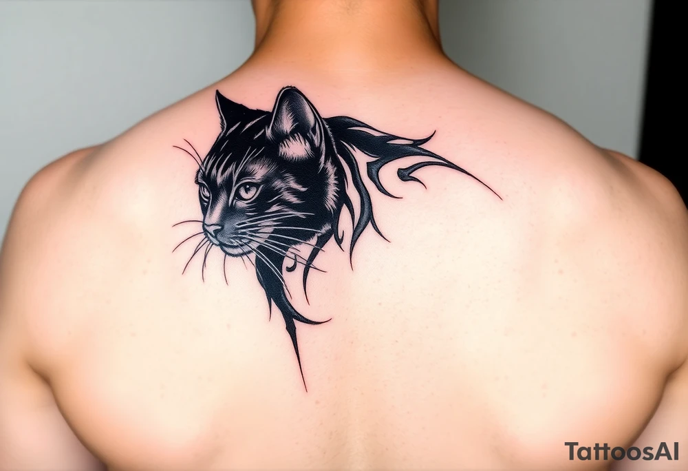 Black Cat tattoo idea