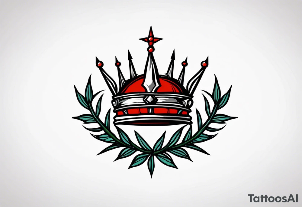 crown of thorns
old school vintage simple traditional design 



bold color simple tattoo idea