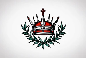 crown of thorns
old school vintage simple traditional design 



bold color simple tattoo idea