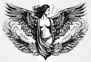 Icarus 

include quote
let our scars fall in love tattoo idea