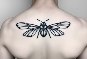 Ladybug flying tattoo idea