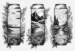 Water, nature, sleeve tattoo tattoo idea