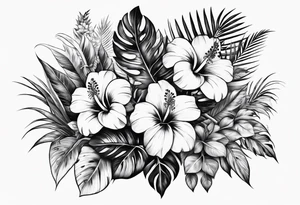 Tattoo for my arm and my chest that's Hawaiian style tattoo idea