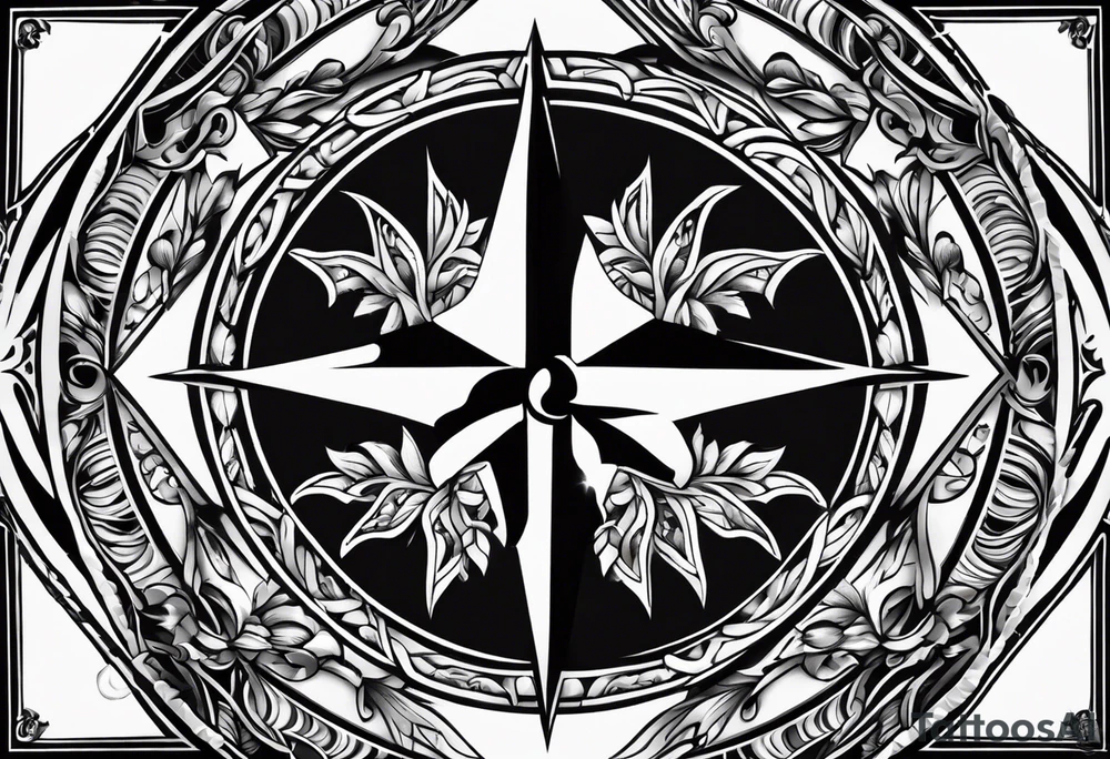 Maltese cross tattoo idea