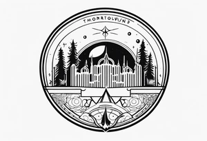 tomorrowland festival logo for 3 friends tattoo idea
