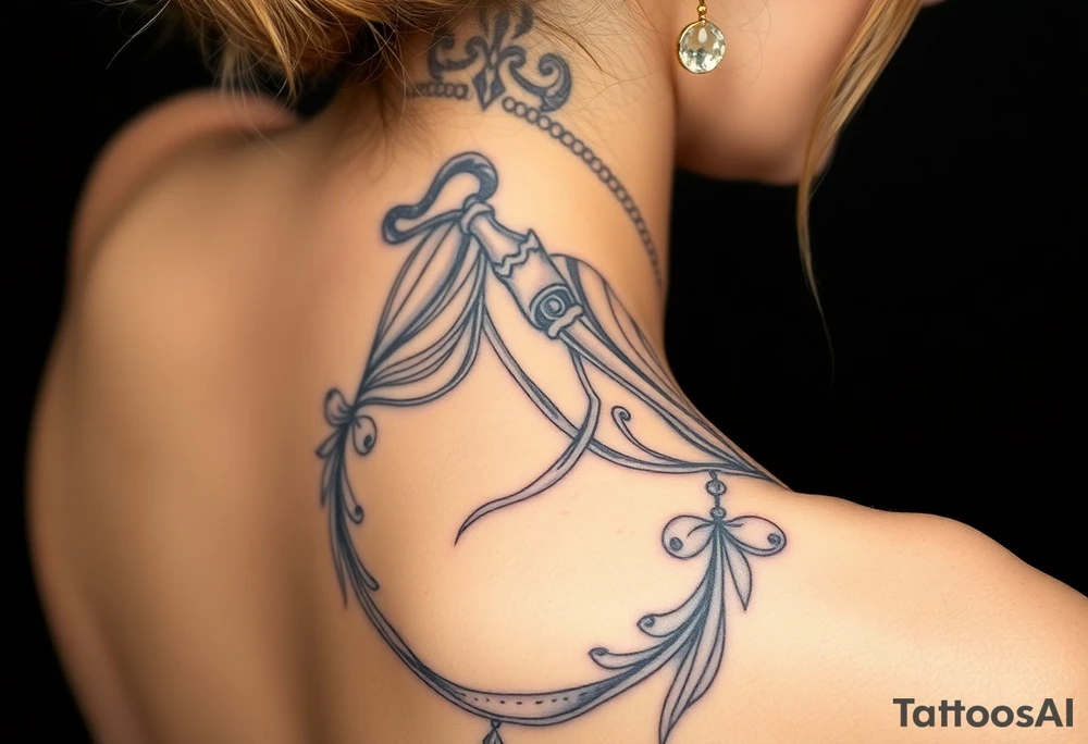 Goddess warrior sexy slutty 
woman tattoo idea