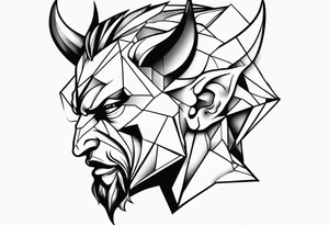 a devil whispering in my ear tattoo idea