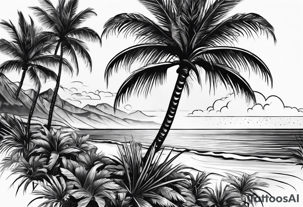 sunshine, palm tree for inner arm tattoo idea sunshine, palm tree for inner arm tattoo idea