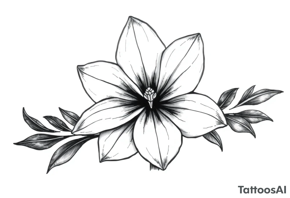 Narcissus flower tattoo idea