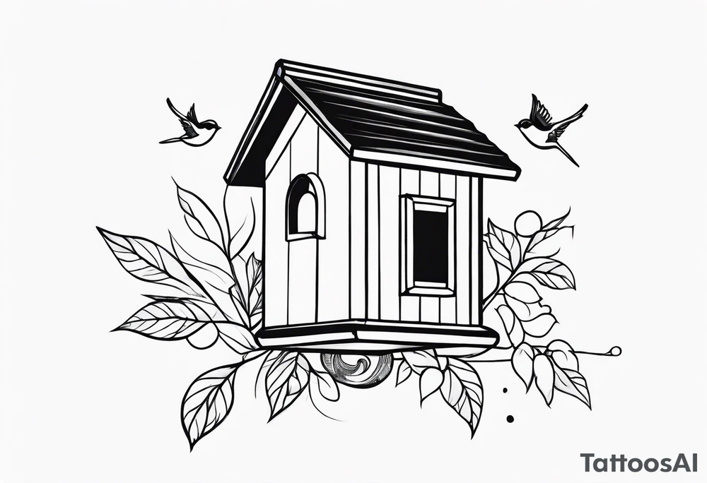 Birdhouse tattoo idea
