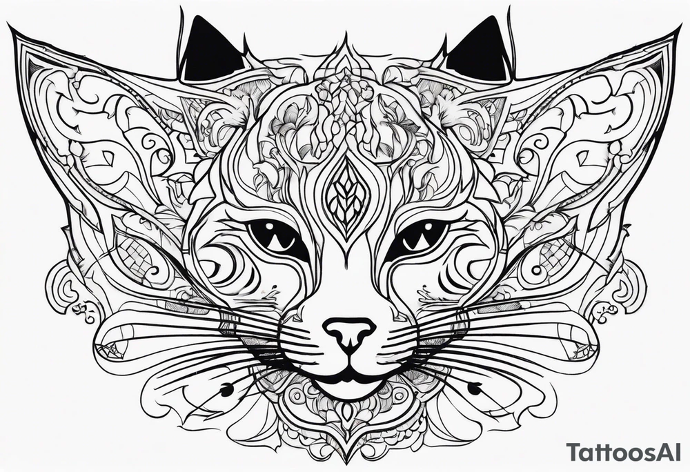 Cat meow tattoo idea