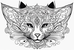 Cat meow tattoo idea