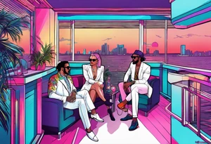 miami vice style party, no cars tattoo idea