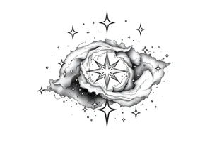 Galaxy,star,universe tattoo idea