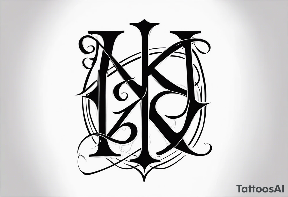 Olde English Lettering KDK tattoo idea