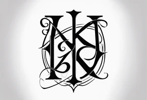 Olde English Lettering KDK tattoo idea