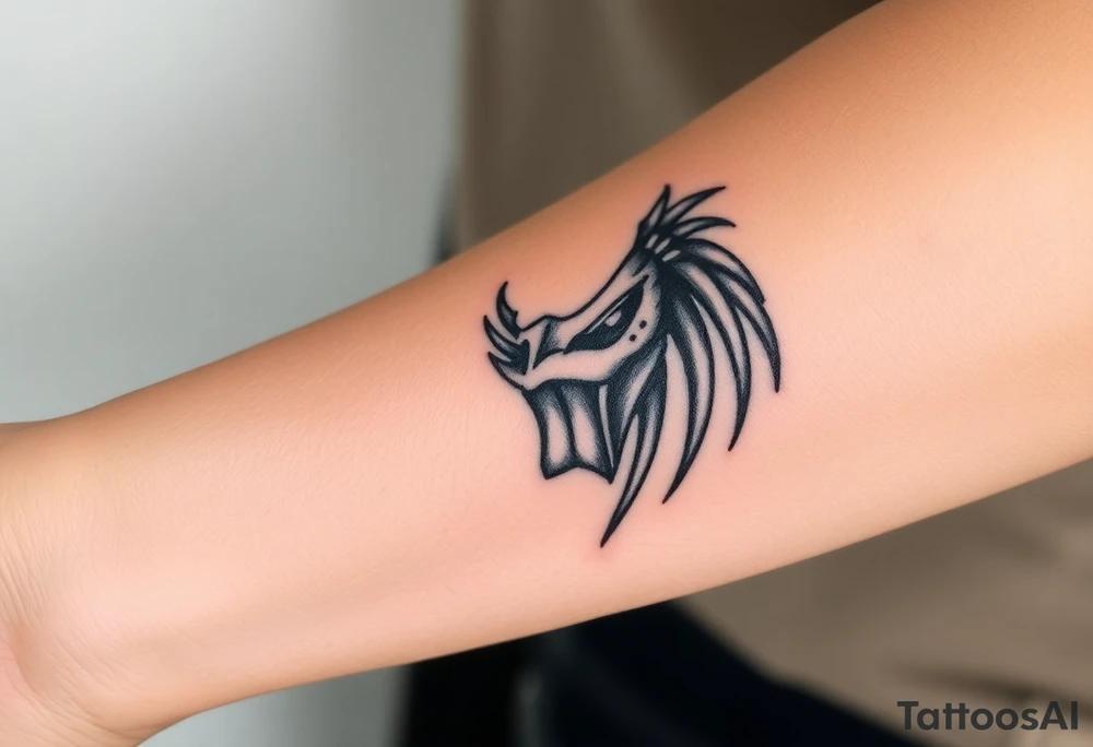 Predator mark simple tattoo idea